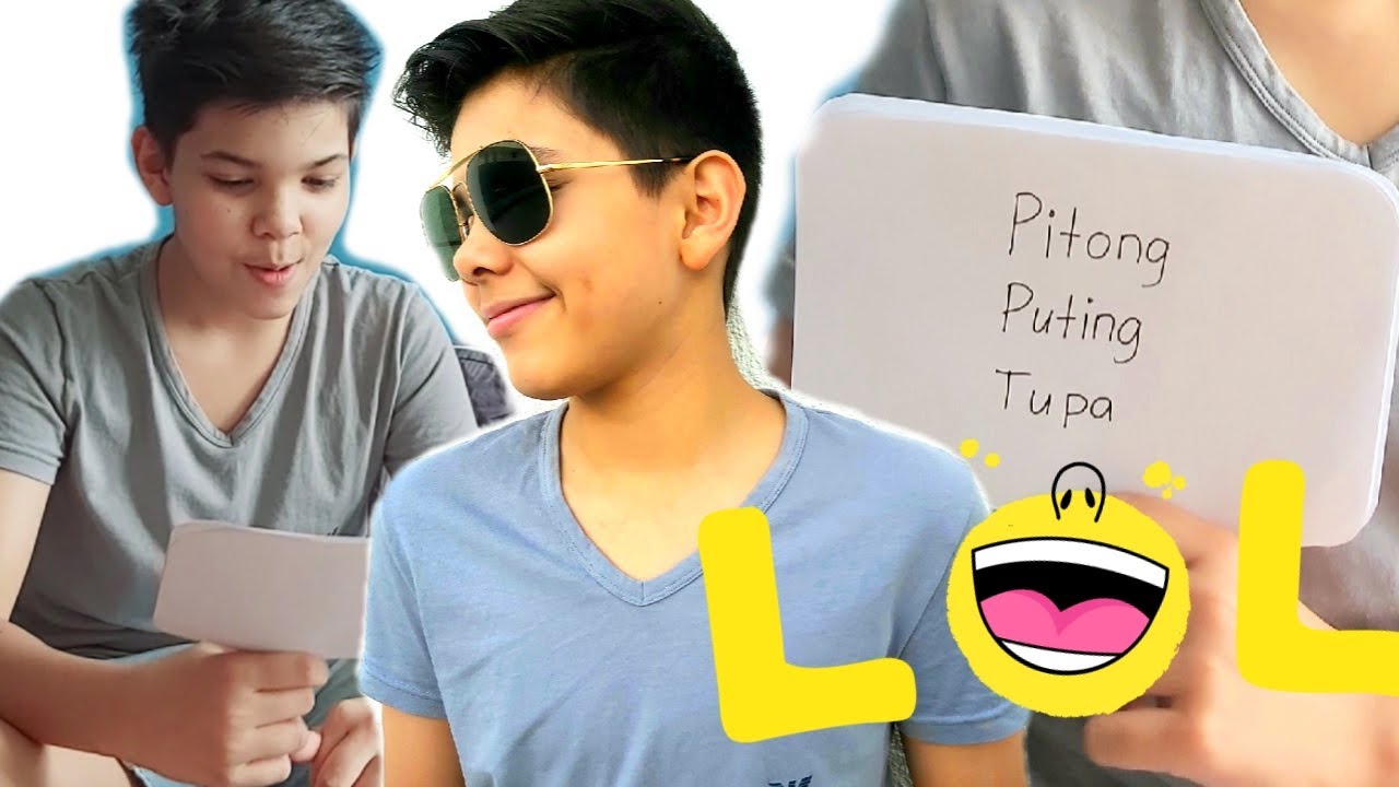 Austrian Boy Filipino Tongue Twister  Challenge!!!