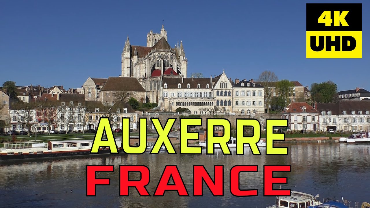 Auxerre, France in 4K (UHD)