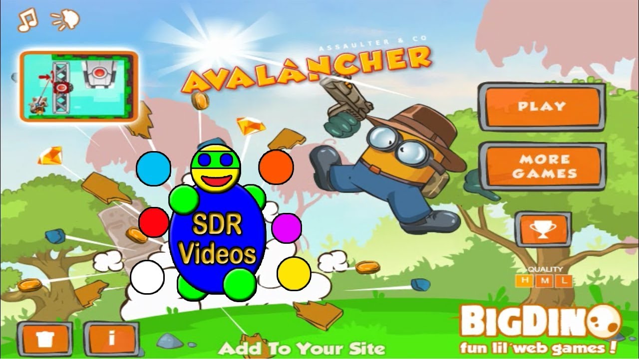 Avalancher game Walkthrough Full Gameplay | Avalancher Bigdino game with all levels