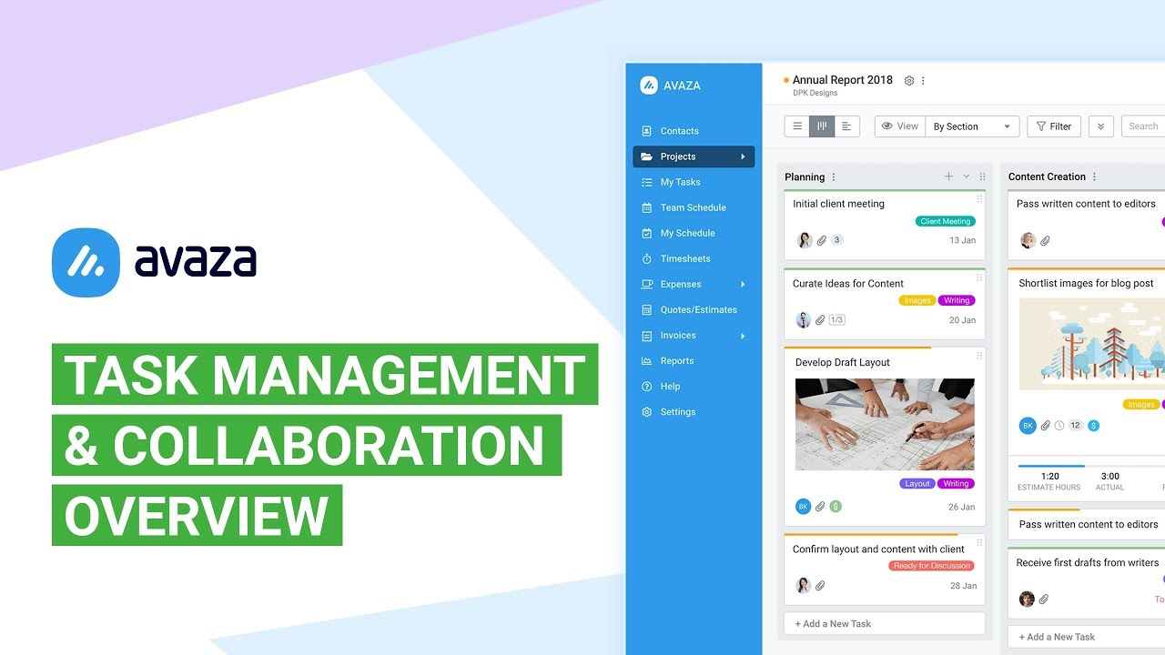 Avaza - Task Management & Collaboration Overview