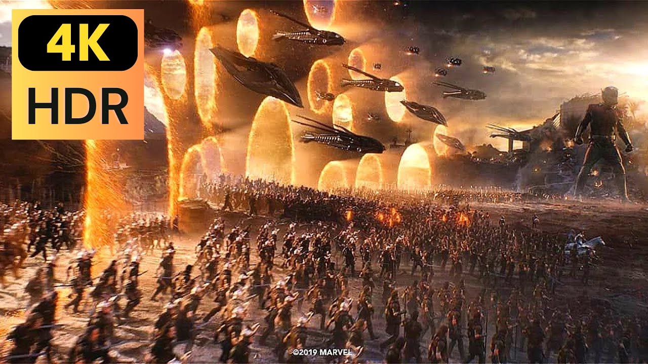Avengers Endgame Final Battle Scene 4K 60fps 'Avengers Assemble'