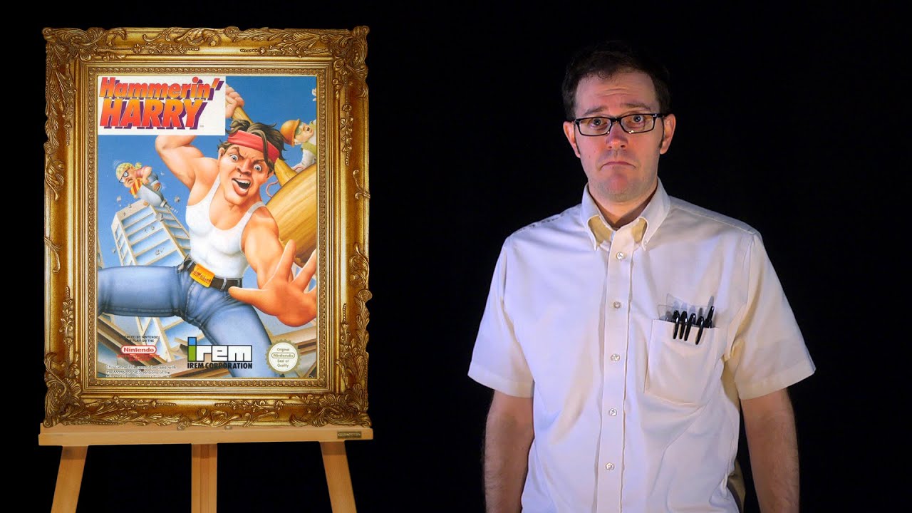 AVGN: Bad Game Cover Art #22 - Hammerin' Harry (NES)