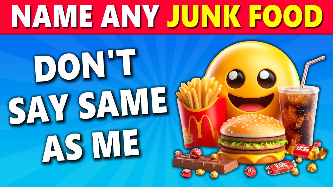 Avoid Saying The Same Thing As Me (GAME) 🤔Junk Food & Candy Edition 🍬🥤🍔