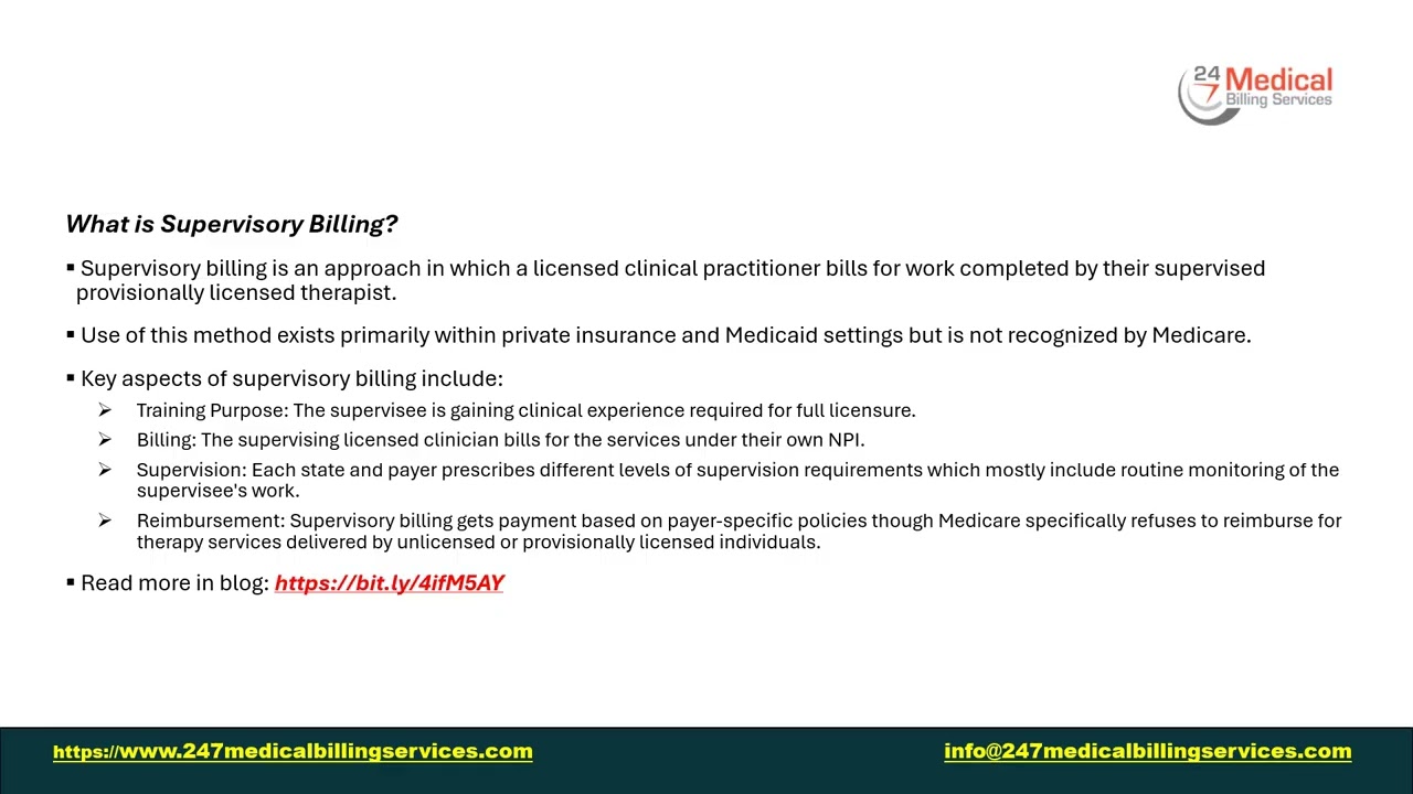 Avoiding Claim Denials: Proper Use of Incident-to and Supervisory Billing