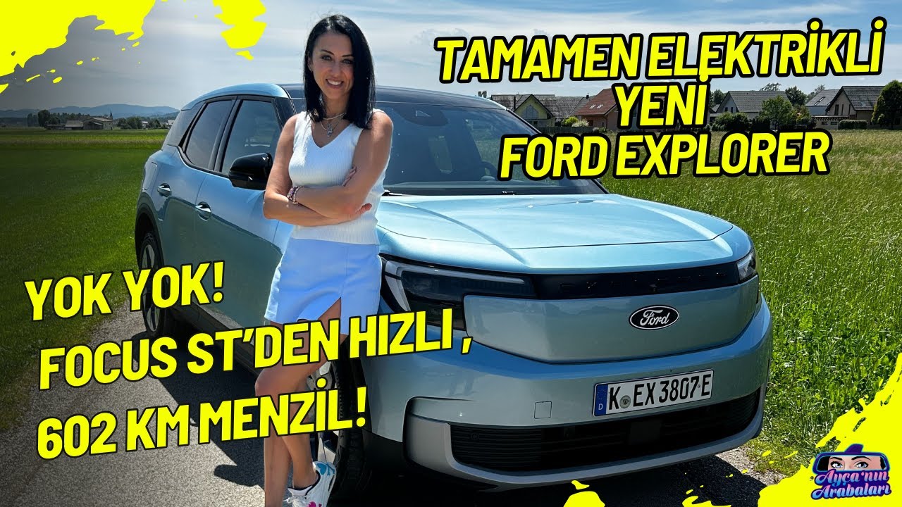 Avrupa İçin Özel Üretilen Elektrikli Ford Explorer'la İlk Test Sürüşü | 602 KM Menzil