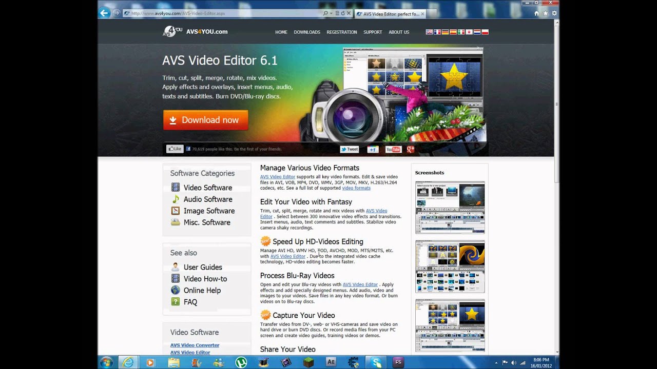 AVS4You 6.1 Free Video Editing Software Download Tutorial