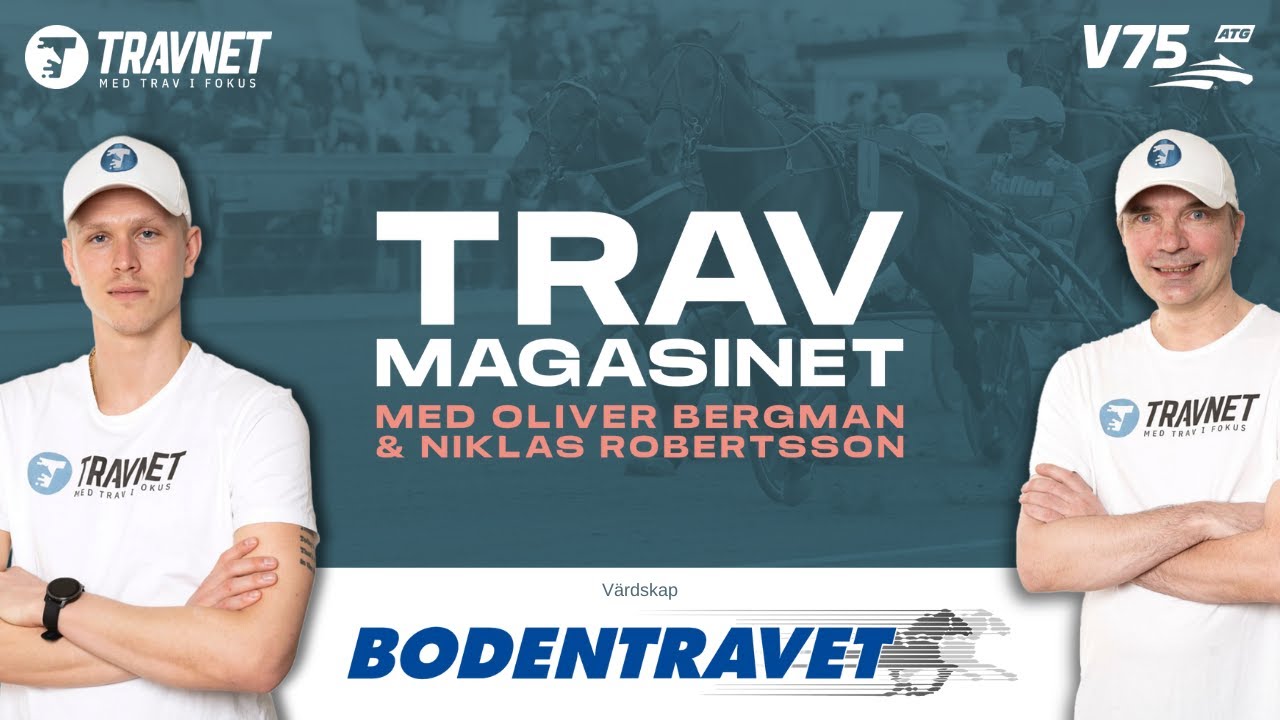 [Avsnitt 159] V75 Tips Boden 14/6  ∣ Travmagasinet med Bergman & Robertsson.