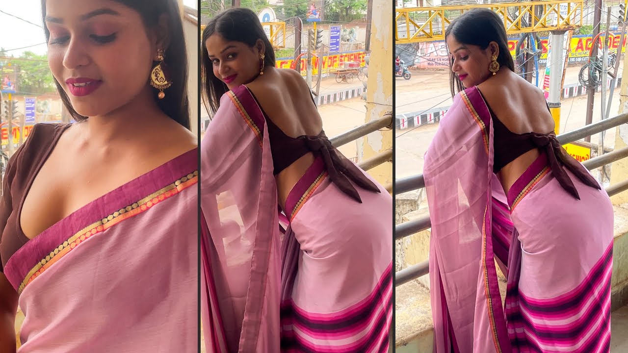 🔥Awesome Back Pose Of Saree | साड़ी का शानदार बैक पोज | Girls Top Pose In Saree|Saree Fashion#saree