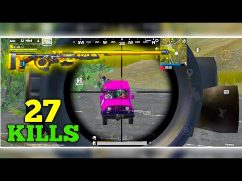 AWM vs FULL SQUAD 🔥 27 KILLS  | PUBG MOBILE LITE