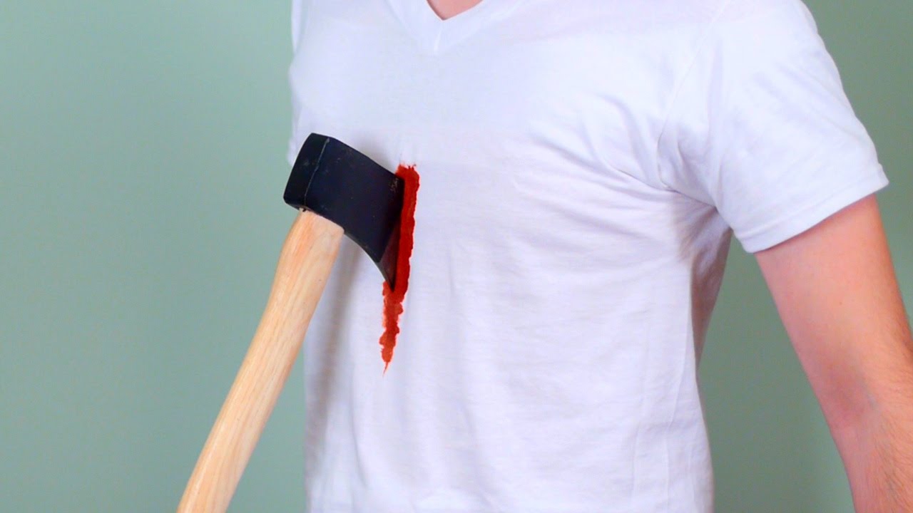 AXE IN CHEST!