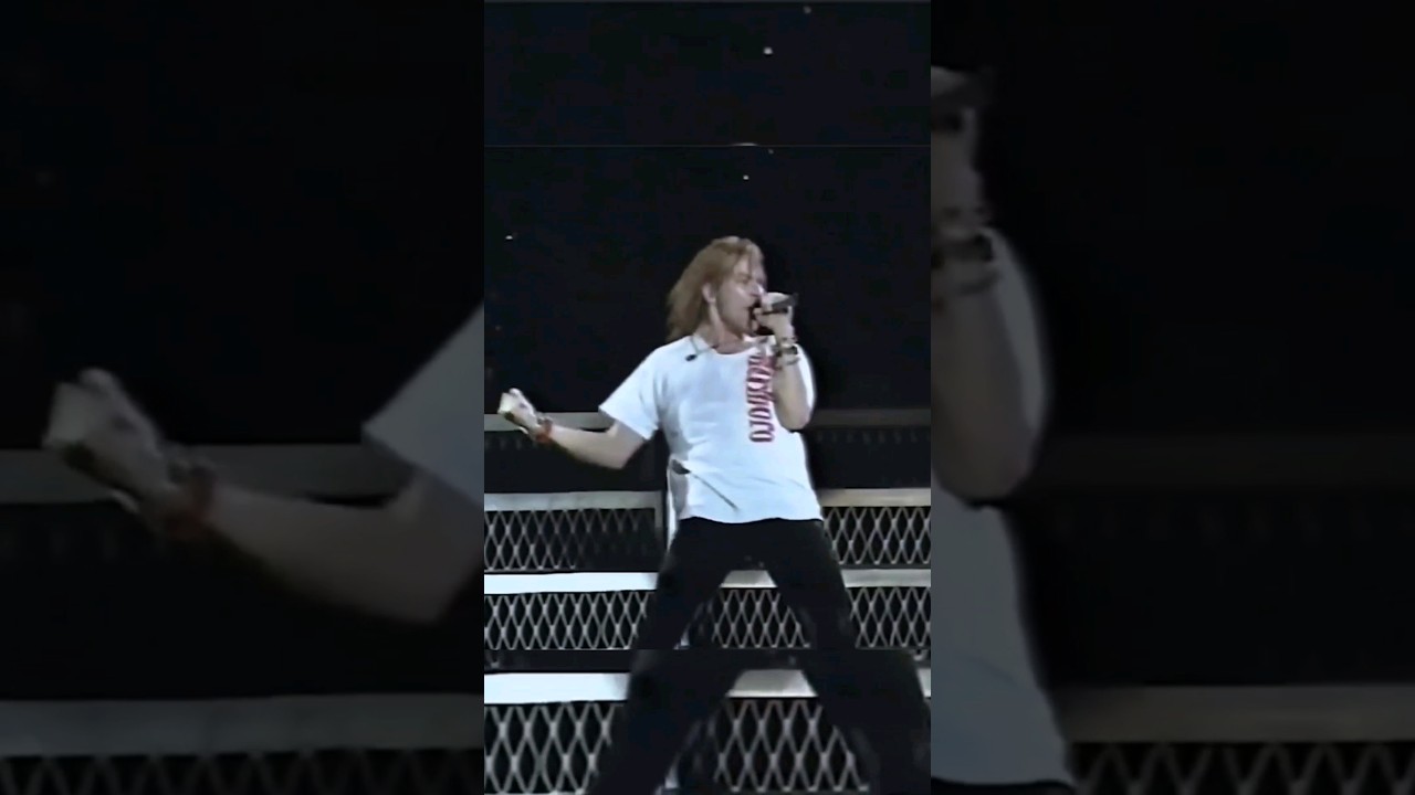 Axl Rose CRAZY Vocals w/ Injured Foot 1991 #GNR #axlrose #gunsnroses #shorts #fyp