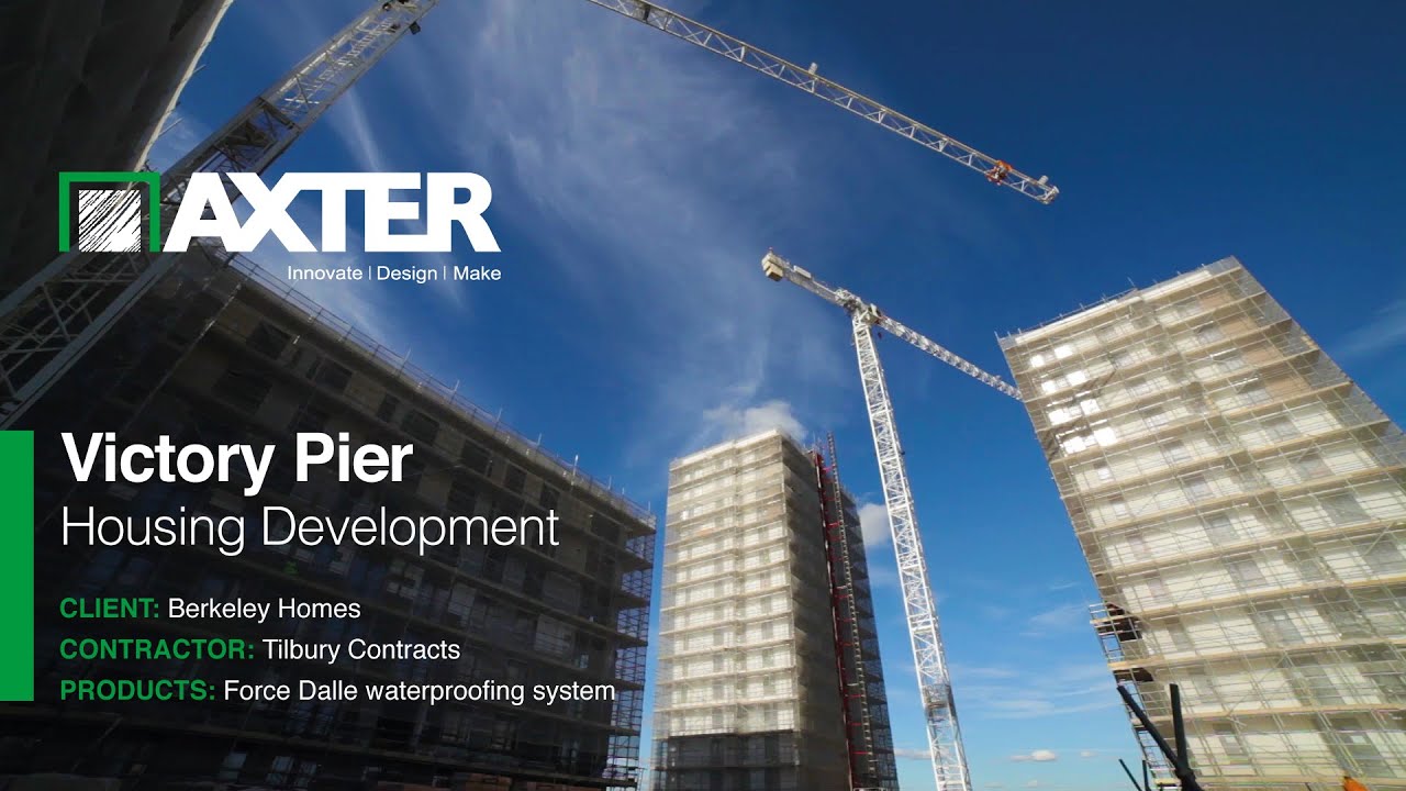 Axter Ltd work with Berkeley Homes and Tilbury Contracts at Victory Pier Gillingham