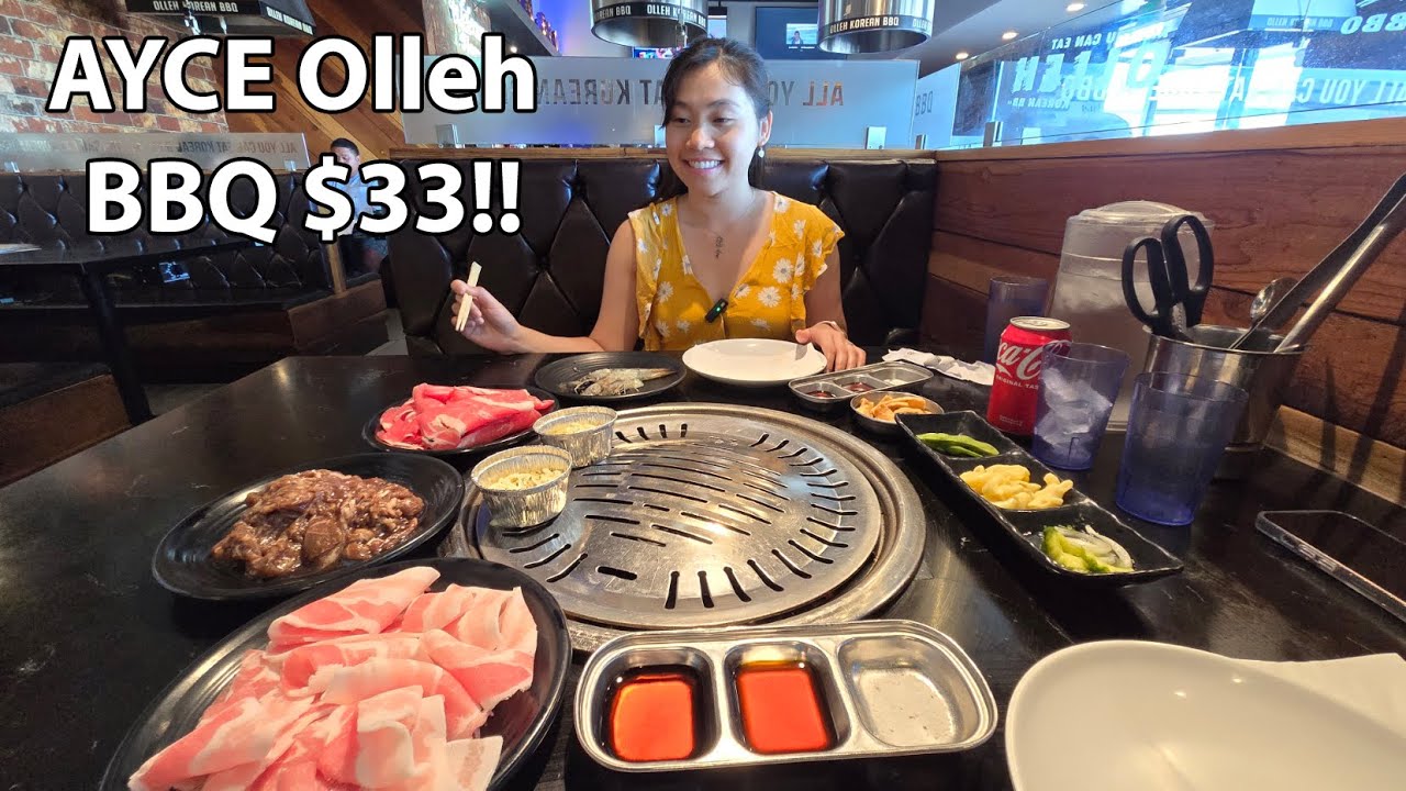 AYCE Olleh Korean BBQ feast and MNGO Cafe dessert treat