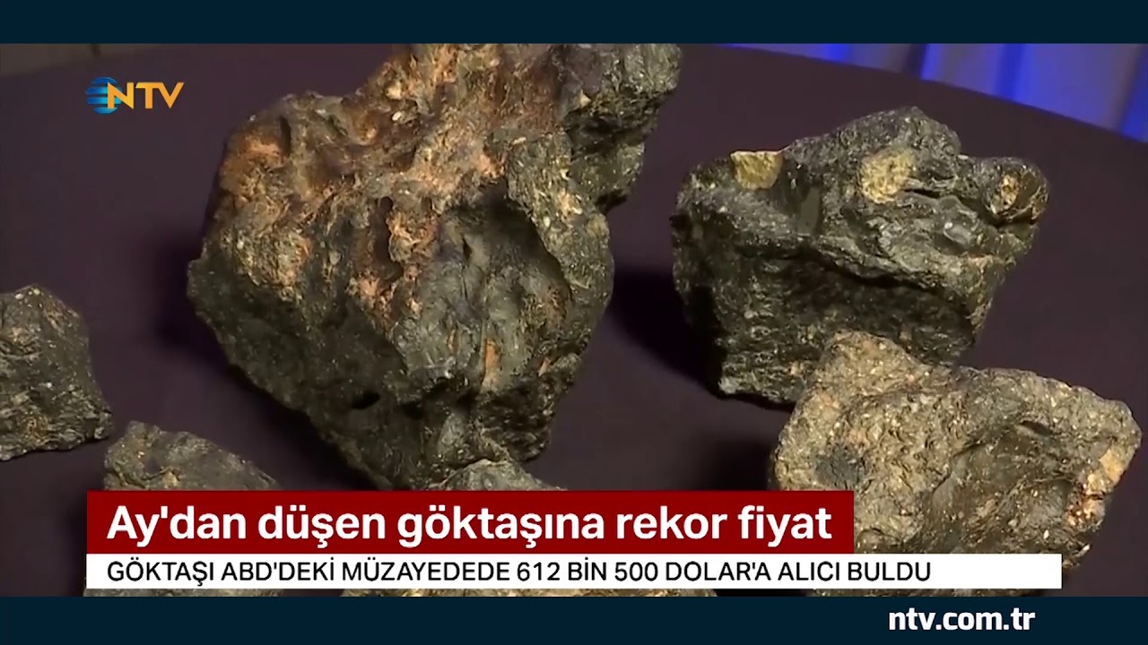 Ay'dan düşen göktaşı rekor fiyata satıldı