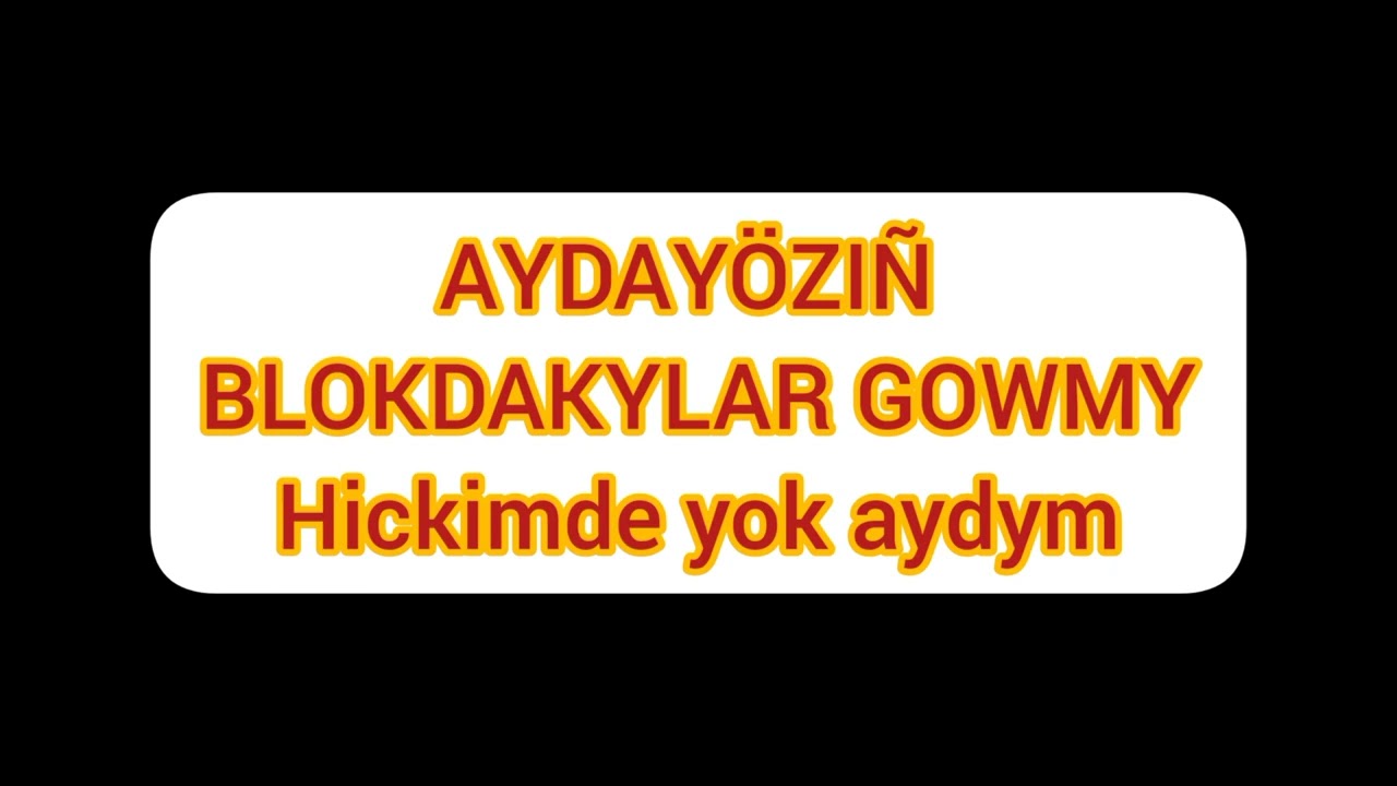 Aydayozin-(Blockdakylar goumy)-Yeketak production 2022