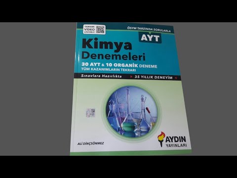 AYDIN AYT KİMYA DENEMESİ 2021 İNCELEME !  30 AYT + 10 ORGANİK DENEMESİ