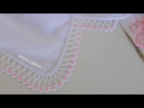 ayşeoyalım 43. model kum boncuklu tığ oyası