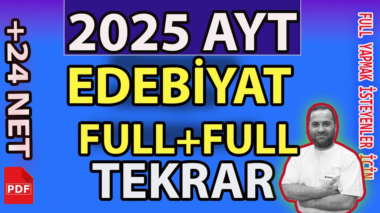 AYT EDEBİYAT FULL TEKRAR I SON TEKRAR I  📌Genel Tekrar - Nokta Atışı 2025 AYT