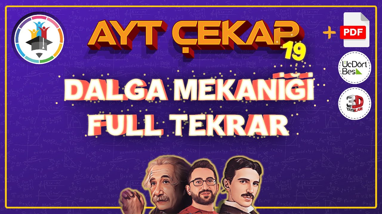 AYT Fizik ÇEKAP -19 | Dalga Mekaniği | Kırınım, Girişim, Çift yarık, tek yarık  | 2023 #çekapfizik