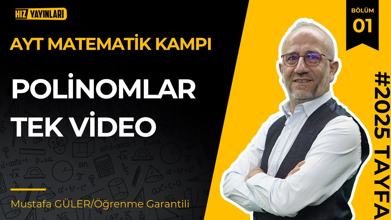 Ayt-2 Polinomlar Konu Anlatımı | Tek Video | Pdf #öğrenmegarantili