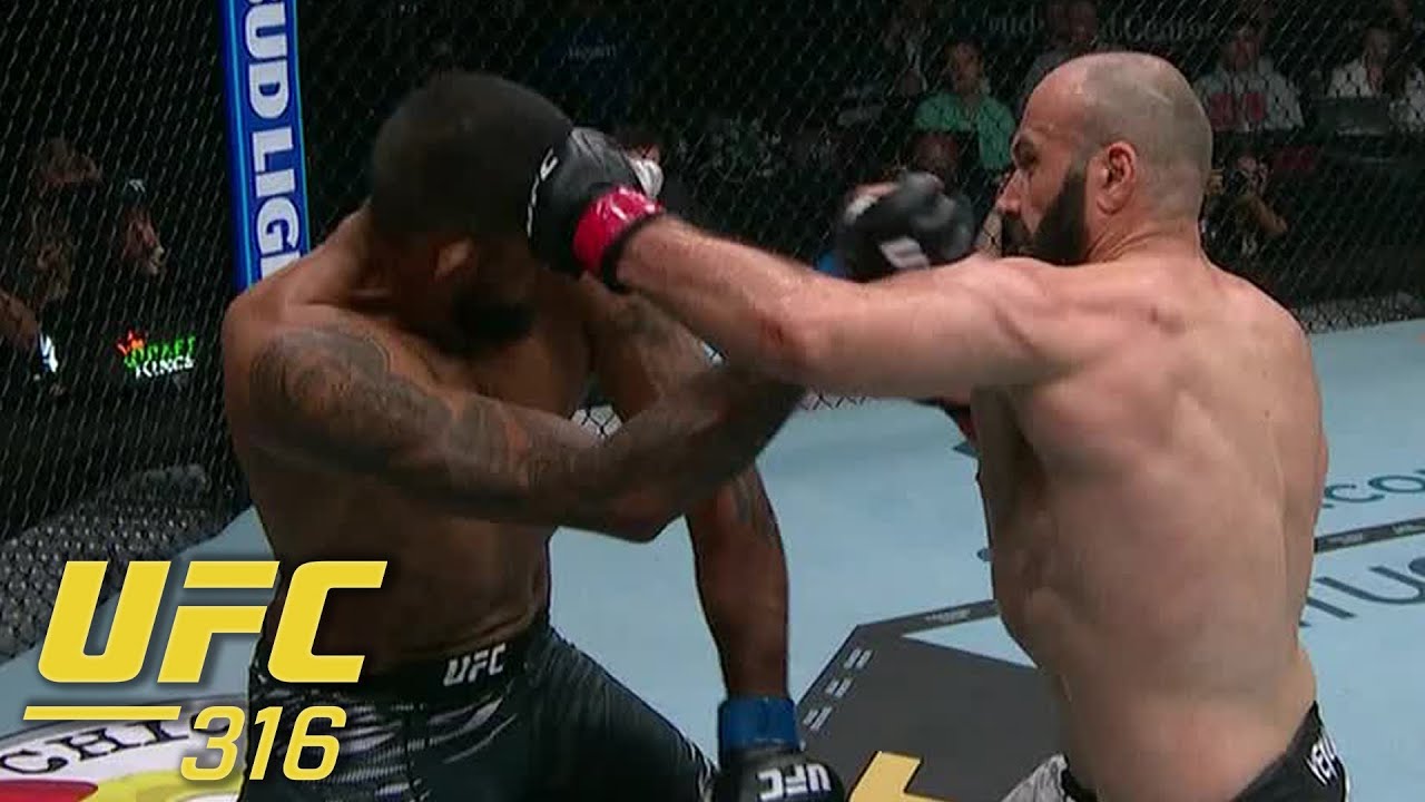 Azamat Murzakanov beats Brendson Ribeiro via TKO in 1st round at UFC 316 | ESPN MMA