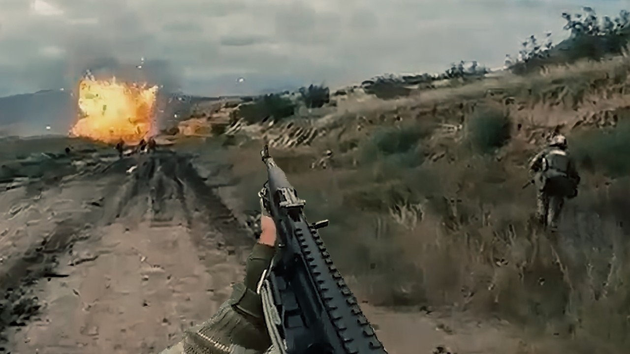 Azerbaijani Soldiers Assault Armenian Trenches in Nagorno-Karabakh  Captured On Helmet Cam