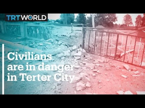 Azeri city becomes dangerous to live in amid fighting