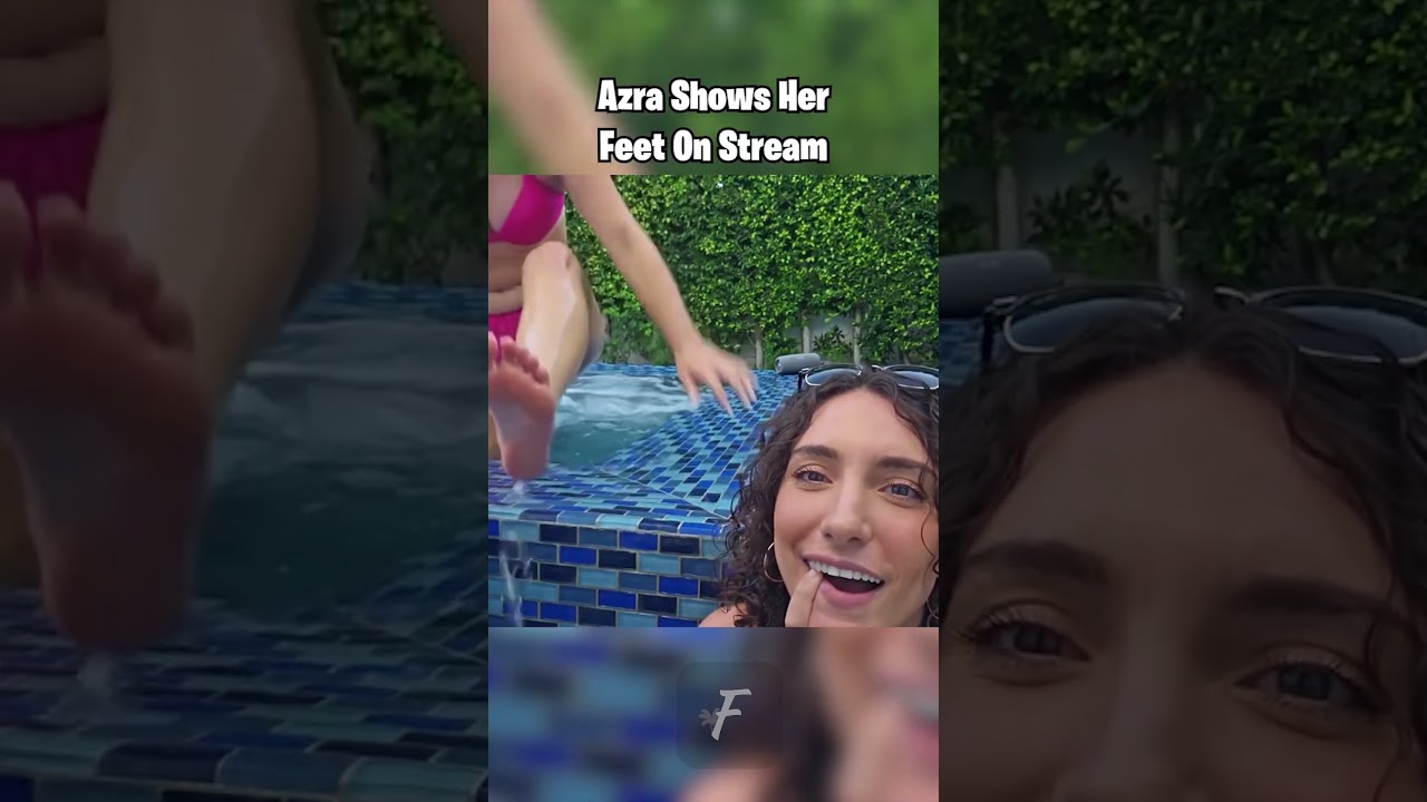 Azra Shows Her Feet on Stream #fyp #foryou #feet