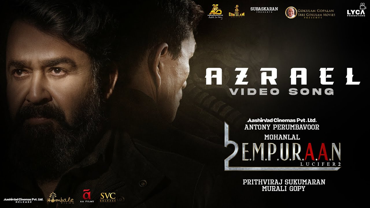 Azrael Video Song - L2E Empuraan | Mohanlal | Prithviraj Sukumaran | Deepak Dev | Usha Uthup