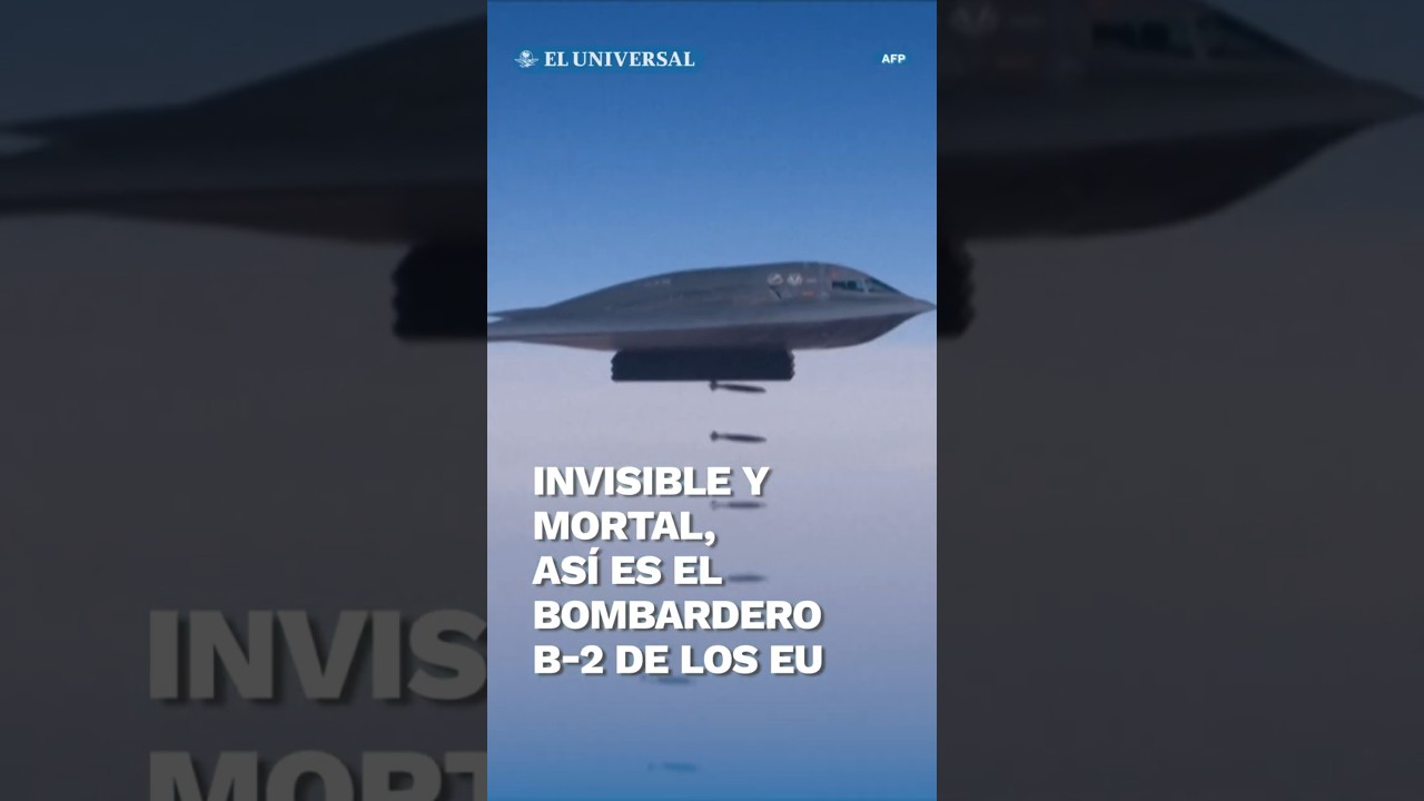 B-2: Así es el avión de guerra más letal y casi invisible con el que Trump atacó Irán #shorts