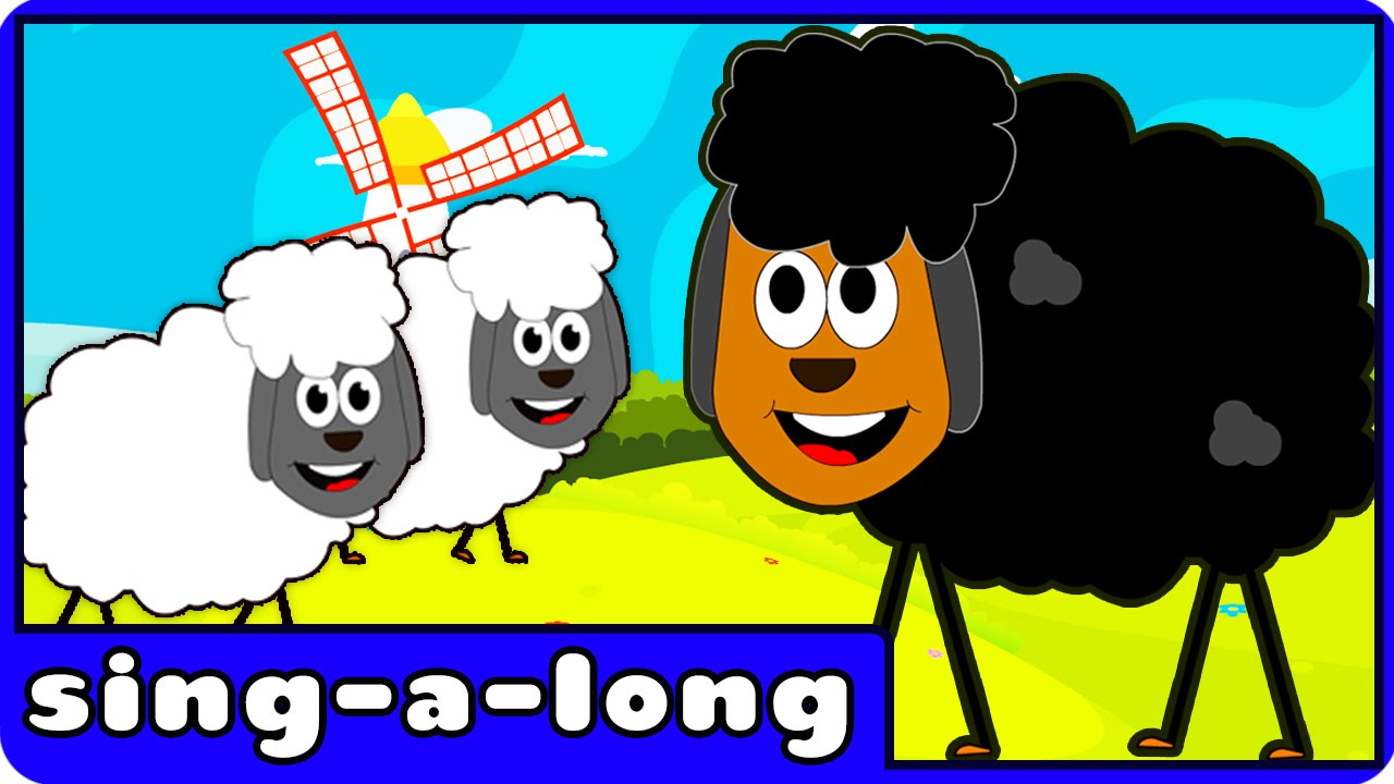 Baa Baa Black Sheep - Nursery Rhymes With Lyrics by HooplaKidz Sing-A-Long