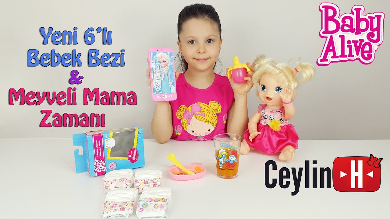 Baby Alive Canım Bebeğim Yeni Bebek Bezi ve Meyveli Mama Zamanı