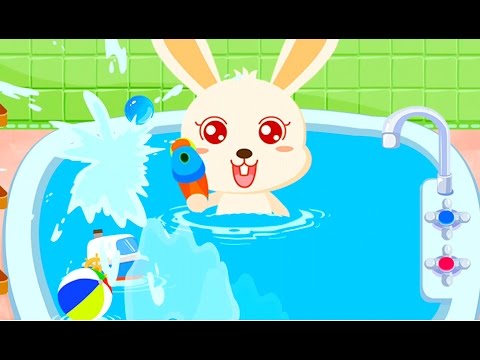 Baby Bath Time - Play Bath Toys In the Bathroom - Baby Care Game For Kids