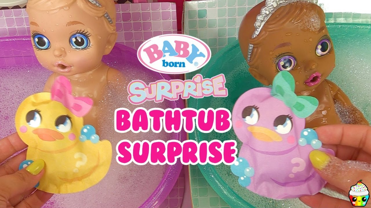 Baby Born Surprise Bathtub Surprise Color Change Hair, Diaper Surprise
