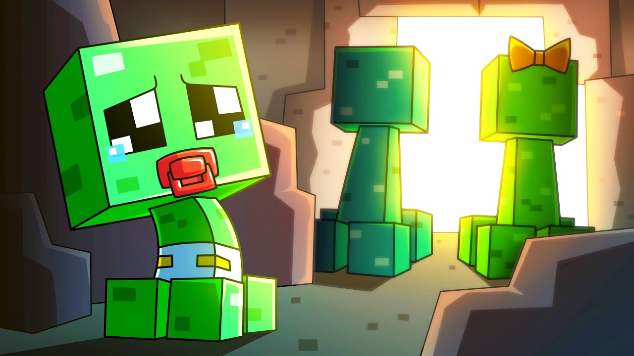 BABY CREEPER: ABANDONED at BIRTH... (Minecraft Animation)