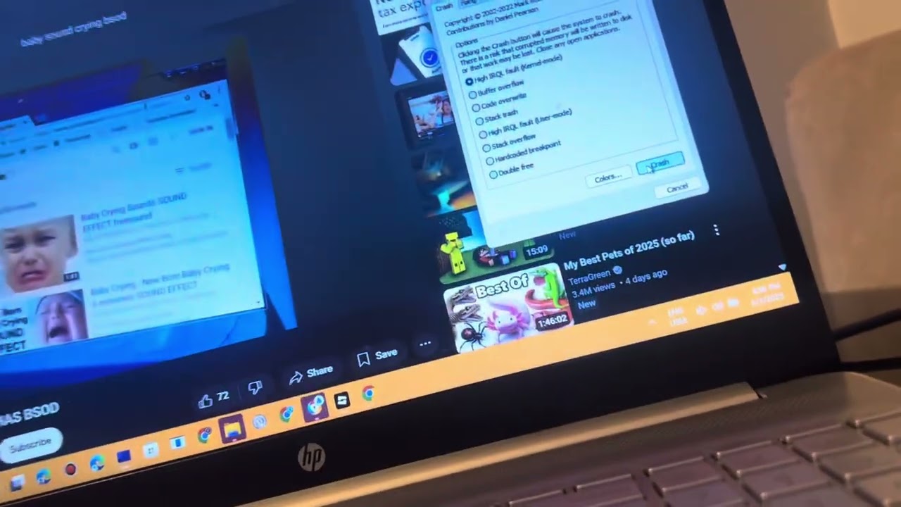 Baby crying has bsod^1