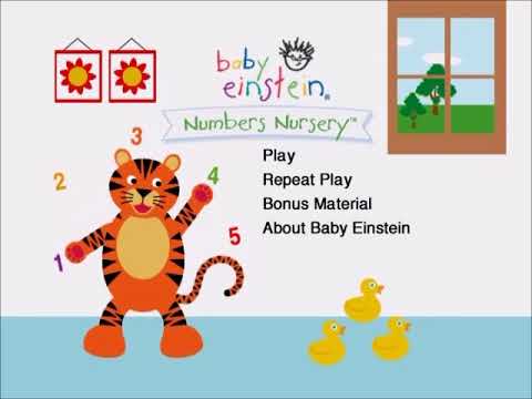 Baby Einstein: Numbers Nursery (2003) DVD Main Menu