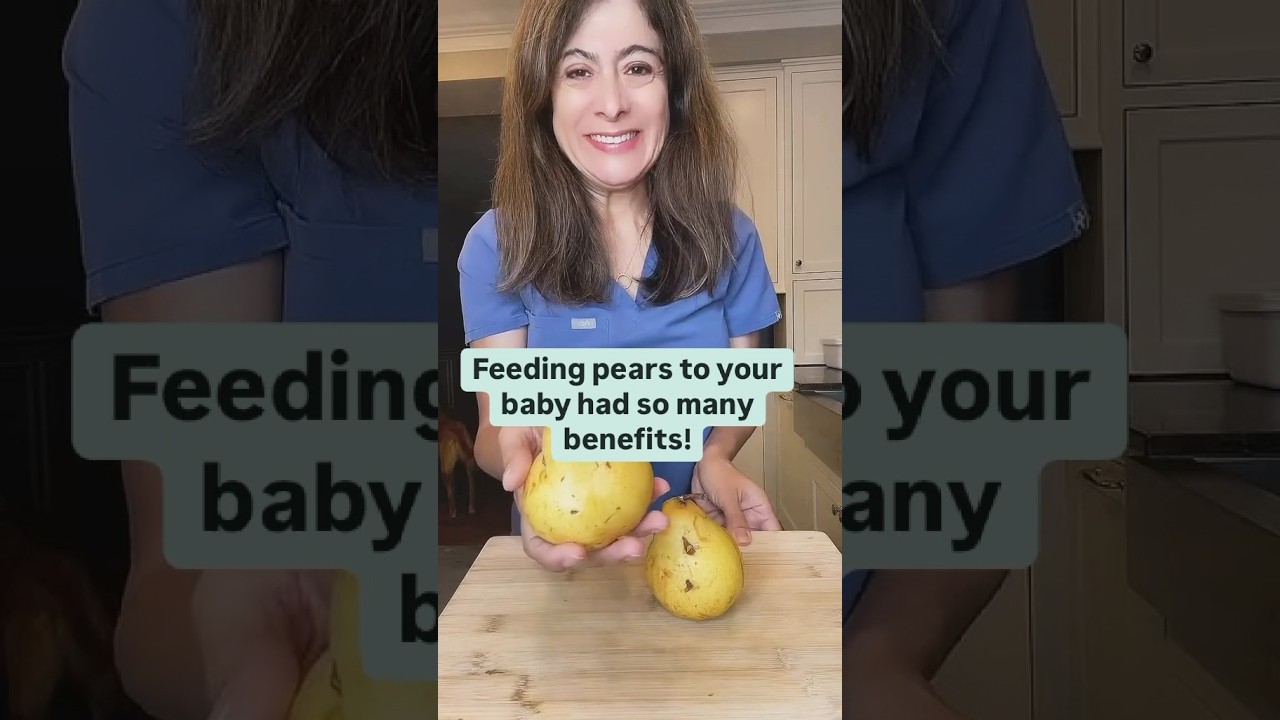 Baby food ideas. Thinking of feeding your baby pears? Here's how! #pear #babyfood