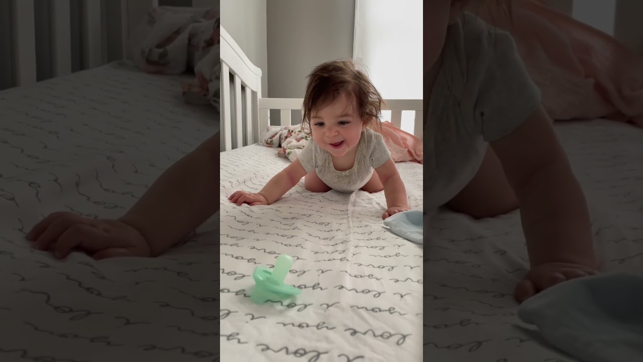 Baby girl lifting herself up #shorts
