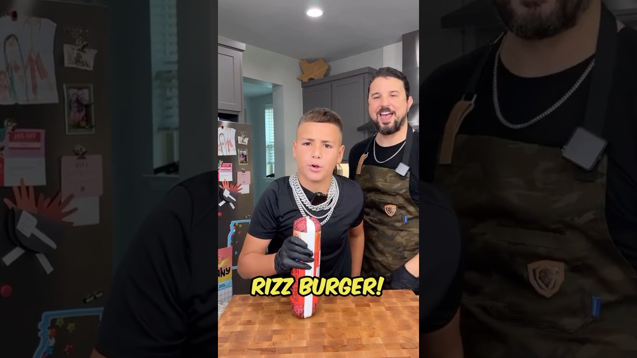BABY GRONK COOKS RIZZ BURGER !
