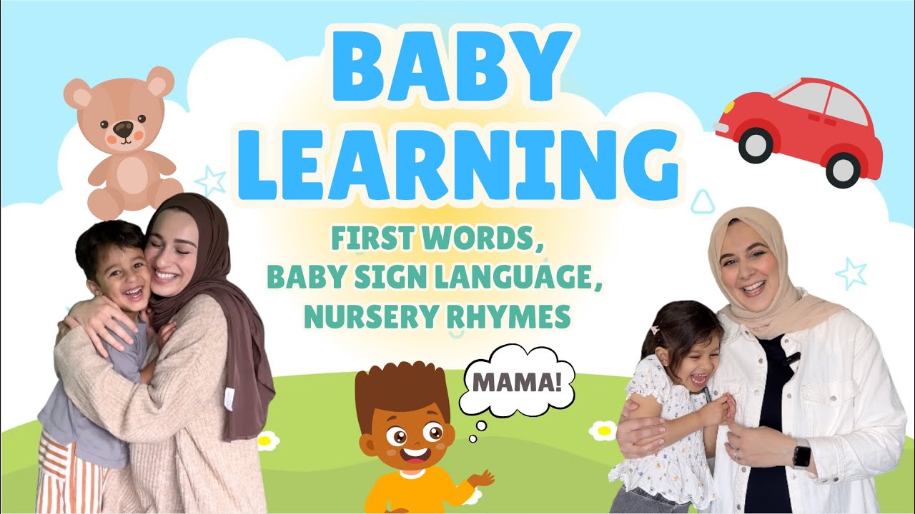 Baby Learning Video - First Words, Songs and Nursery Rhymes for Babies - Toddler Videos - English