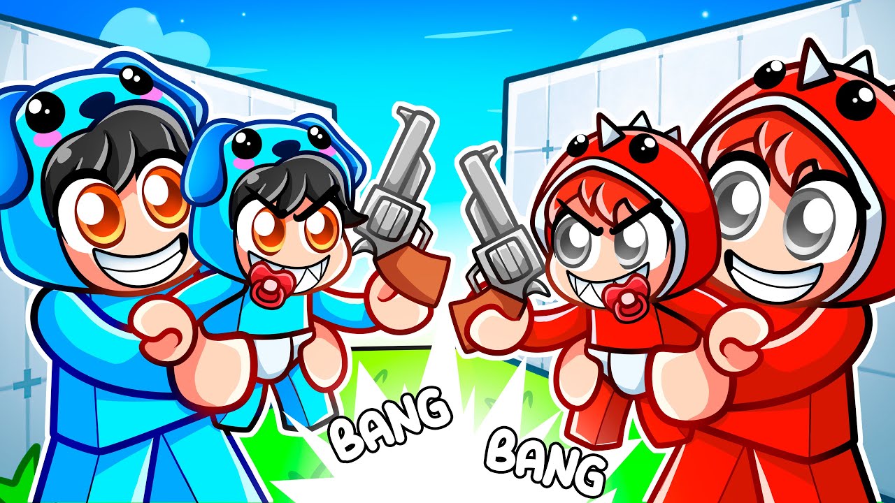 Baby Omz vs Baby Roxy In Roblox Rivals!