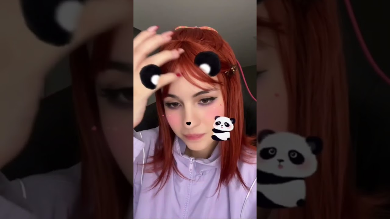 baby panda love him beautiful girl so cute, American lady