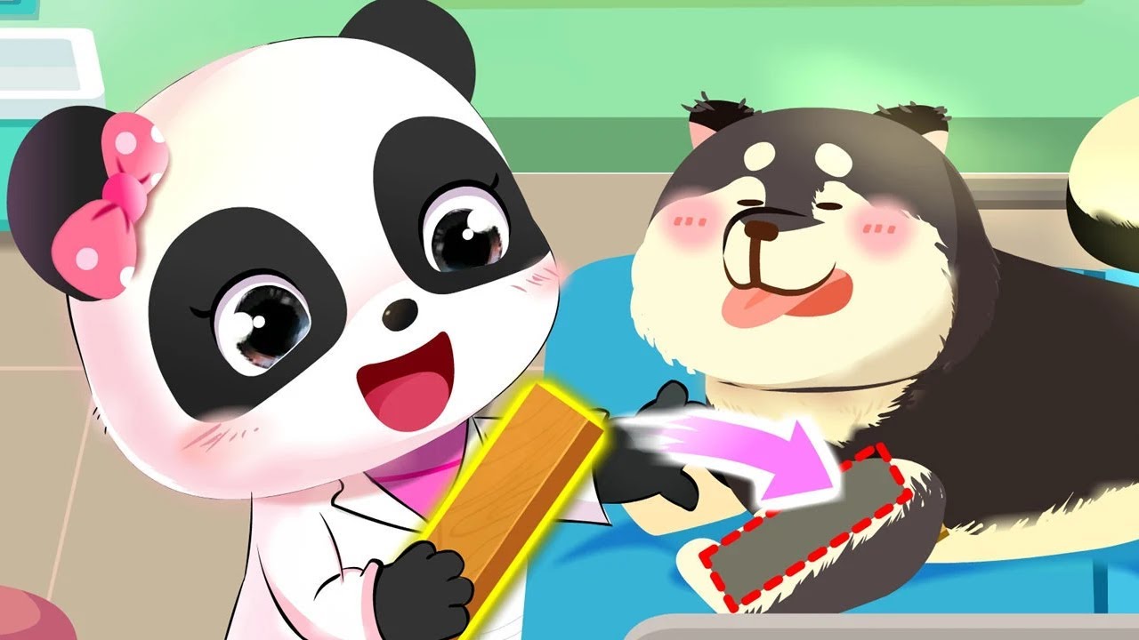 Baby Panda's Pet Care Center & Weather Station - BabyBus Game
