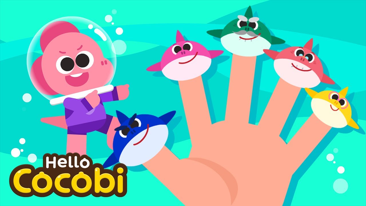 Baby Shark Finger Family | Kids Song & Nursery Rhymes | Hello Cocobi