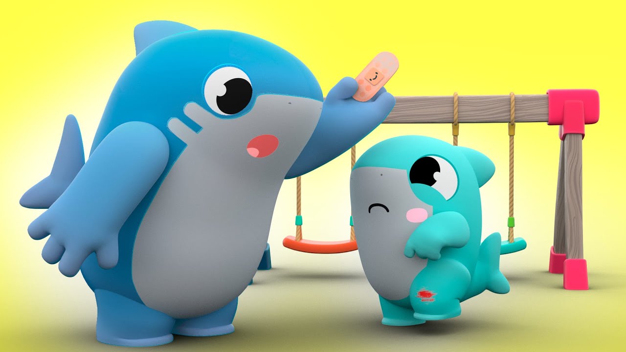 Baby Shark helps his friends! - Sharks Learn Good Behavior for Kids | Shark Academy | Songs for Kids