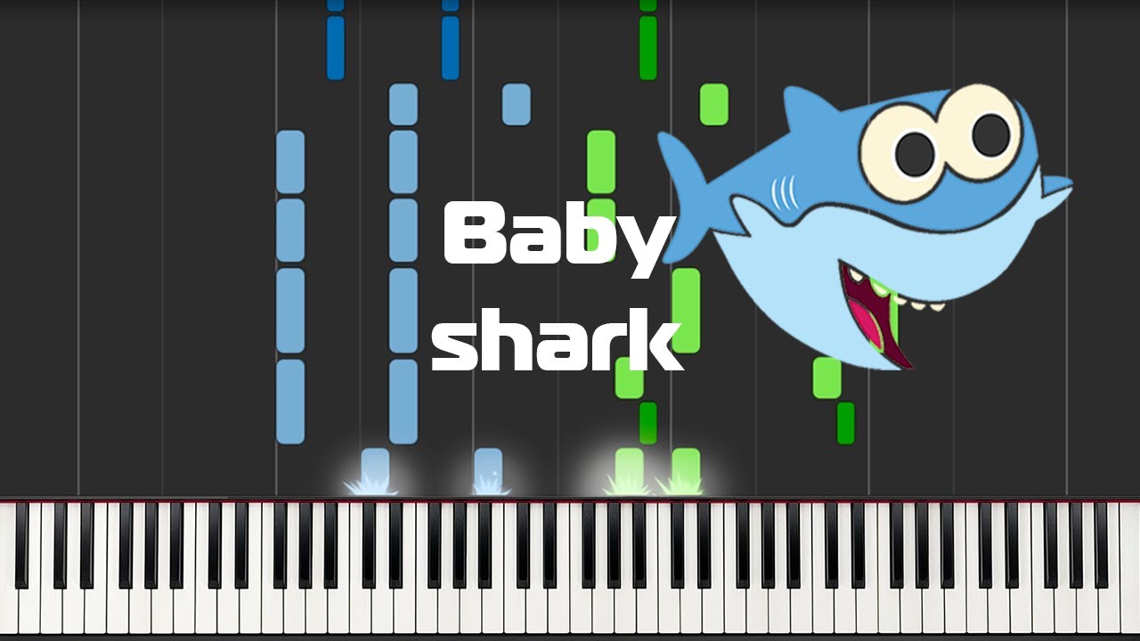 Baby shark piano midi