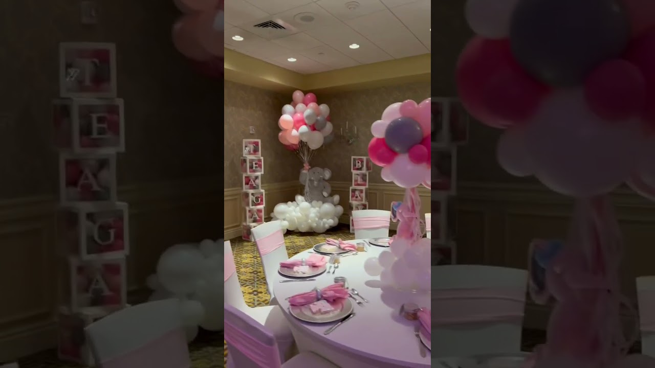 Baby shower for a girl 🍼🤰🎈❤️‼️ #babyshower #babygirl #dsballoons