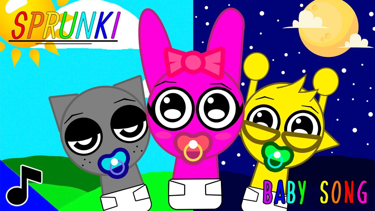 Baby Sprunki Day and Night 👼 Incredibox Sprunki Song