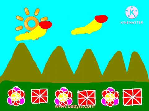 Baby Tv Magic Lantern Drawing White Chalk Mountain Flowers
